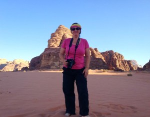 Dans le désert du Wadi Rum, en Jordanie.