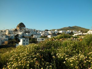 La ville de Chora, à Amorgos.
