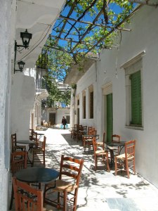 Dans les ruelles d'Amorgos (Grèce)