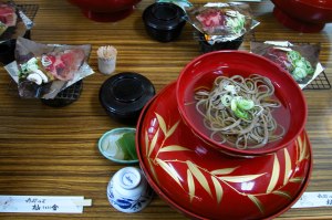 Plat de nouilles, au Japon