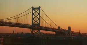 Sur les rives du fleuve Delaware, à Philadelphie.