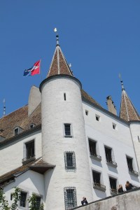 Le château de Nyon, dans le Canton de Vaud. (Suisse)