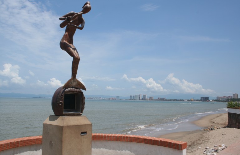 Sculptures sur le Malecon de Puerto Vallarta