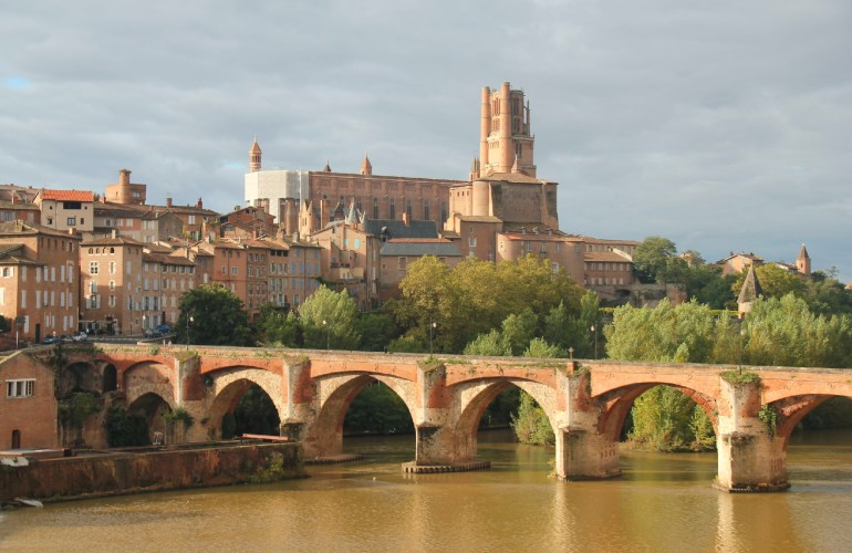 Vue générale d'Albi et du Tarn