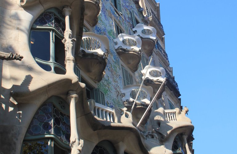 Détail de la Casa Batlló, à Barcelone.