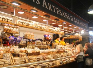 Au Marché bio de Toulouse.
