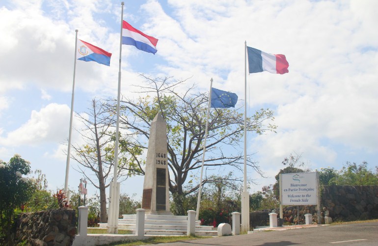 La frontière sur Saint-Martin