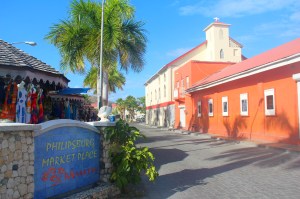 Aux abords du marché, à Philipsburg