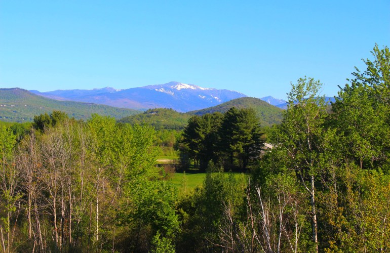 La vue des montagnes, à partir de North Conway
