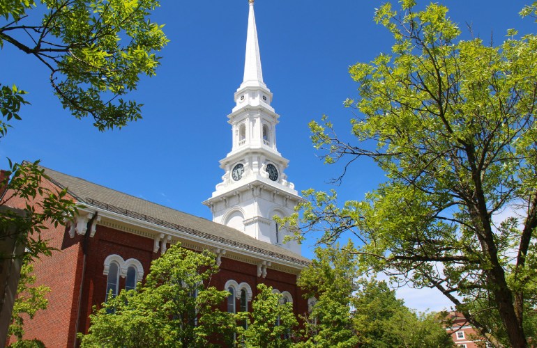 Église, dans le quartier historique de Portsmouth