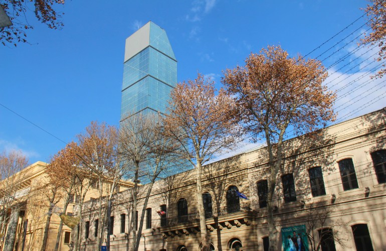 Avenue Rustaveli, Tbilissi, Géorgie.