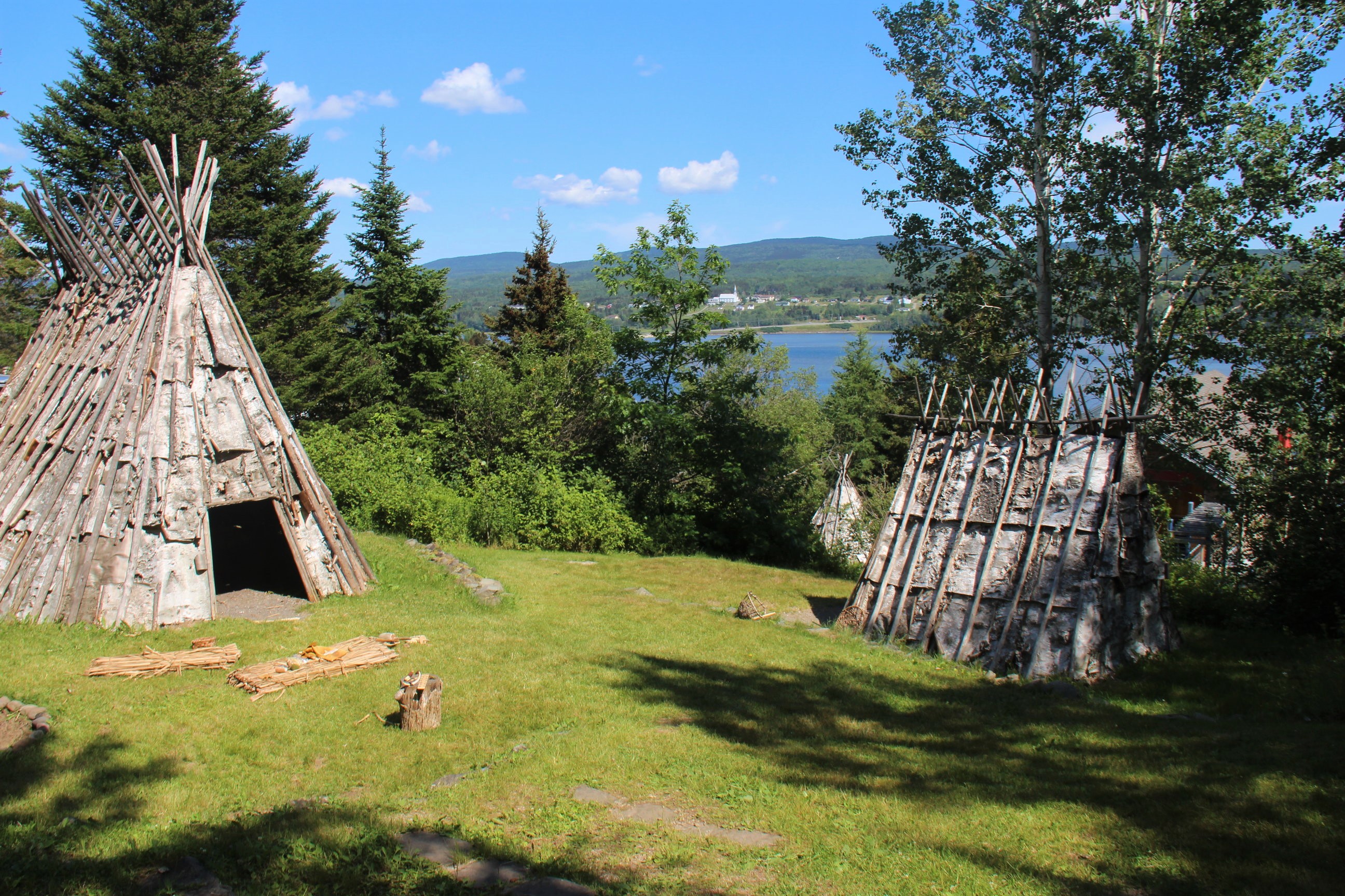 Au site historique de Gespeg, à Gaspé