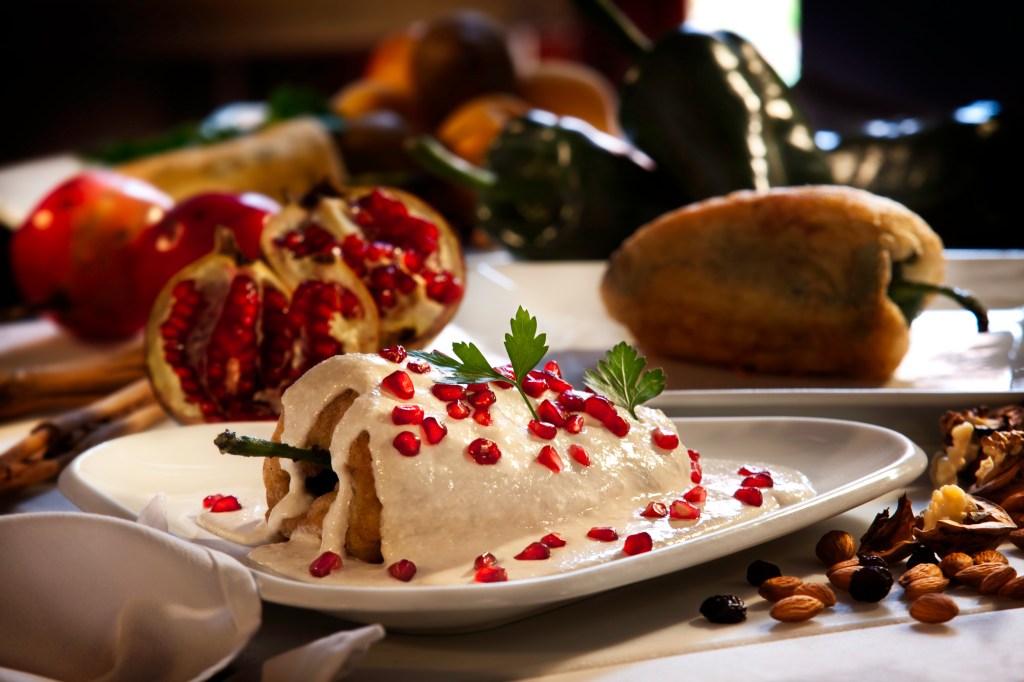 Chiles en nogadas du Mexique