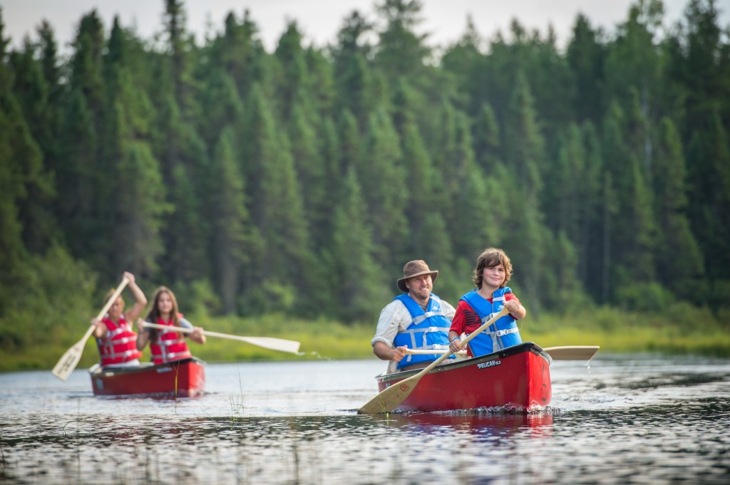 En canot dans Lanaudière