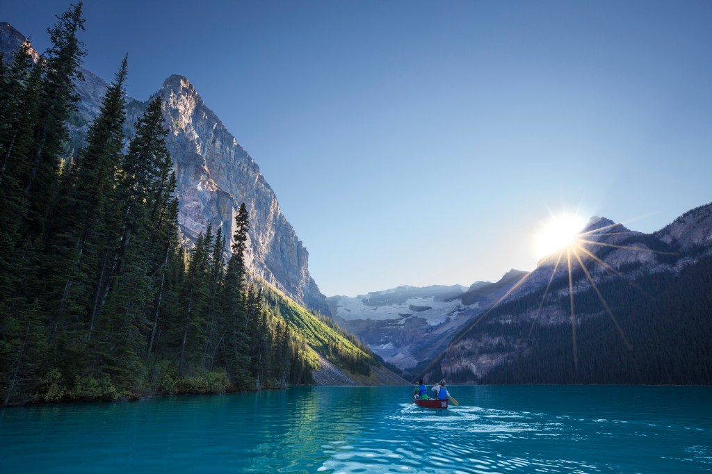 Lac des Rocheuses, en Alberta
