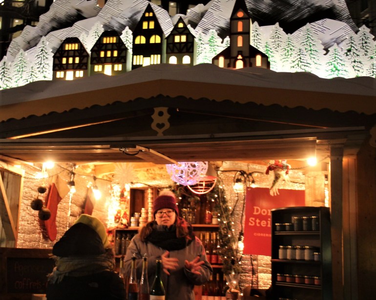 Kiosque au marché de Noël allemand de Québec