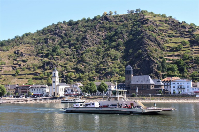 St-Goar, le long du Rhin, en Allemagne.