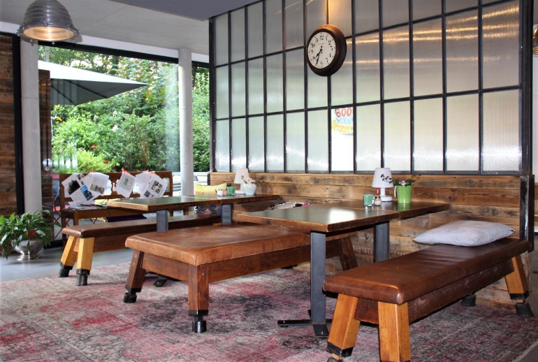 La salle à manger du V-Hotel à Bonn.