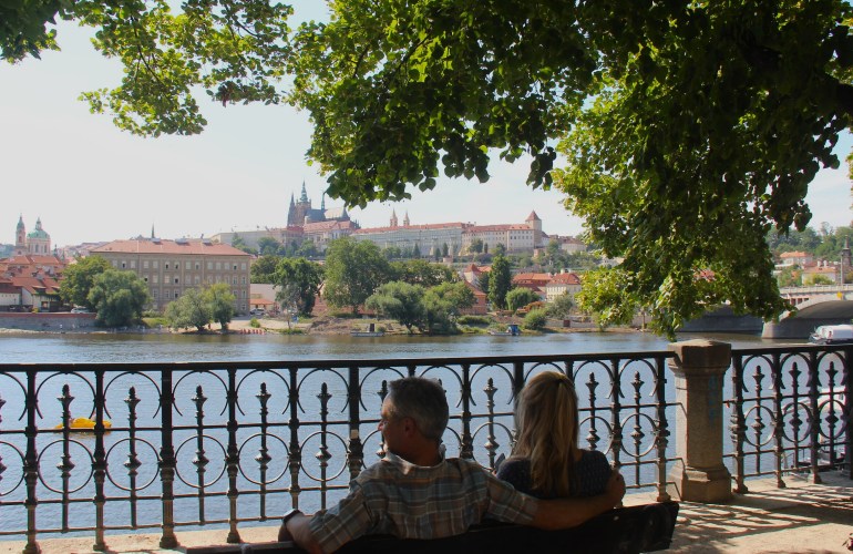 Le quartier du château, vu de la vieille ville.